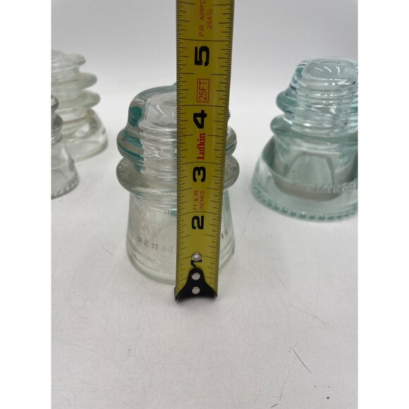 6 Hemingray Insulators antique Made in Usa 4 gray 2 green - Picture 11 of 16